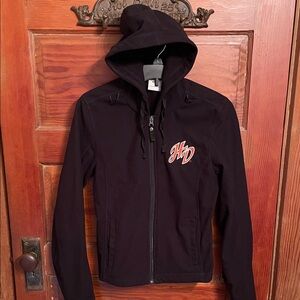 Black HD Zip-Up Hoodie